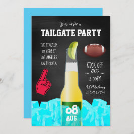 Chalkboard Football Tailgate Party-inbjudan Inbjudningar