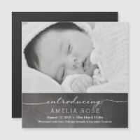 Chalkboard Fullt Photo Baby-meddelande