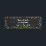 Chalkboard Glad helg Returadress Etikett<br><div class="desc">En snabb och roligt-chalkboard-design som säkert är en bra idé för alla som får den här trendinställningsadressetiketten på dina helgdag! Personlig med adress! Se till att ta hela samordningssamlingen för att slutföra ditt helgdag-meddelande den här säsongen!</div>