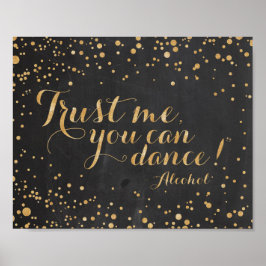 Chalkboard glitterLita på mig att du kan dansa - a Poster