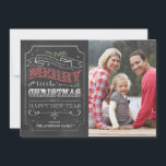 Chalkboard God jul - fotokort Julkort<br><div class="desc">7 x 5-kalkylbords-God jul - fotokort. Anpassade. En del av en julsamling.</div>