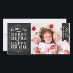 Chalkboard God jul, Gott nytt år Card Julkort<br><div class="desc">Chalkboard God jul,  Gott nytt år-fotokort: Använda det här söta och beundransvärda helgdag för att skicka till dina vänner och familj under julhelgen! Använda uppmaningen att anpassa produkten. Om du vill ändra grafiken kontaktar du mig genom min butik.  Antique Chandelier</div>