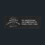 CHALKBOARD GOD JUL JULHÄLSNINGAR RETURADRESS ETIKETT<br><div class="desc">SVART KALKBOARD GOD JUL OCH GOTT NYTT ÅR JULHÄLSNINGAR RETURETIKETTER. ELke Clarke© Kontakta butiken för annat färg. Matchande produkter i lager. Perfekt för att skicka ut dina semesterhälsningar.</div>