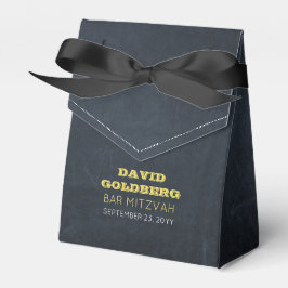 Chalkboard Golden Pub Mitzvah Favor Box Presentaskar