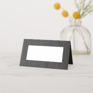 Chalkboard grått bröllop. Modern, enkel tavla Placeringskort