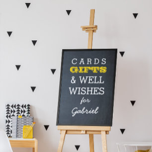 Chalkboard Guld Gift Bord Poster