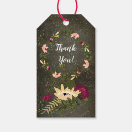 Chalkboard Guld Silver Stars Constellation Himlar Presentetikett