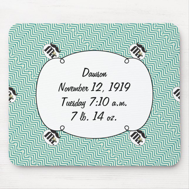 Chalkboard Gult och grönt Musmatta (Framsidan)