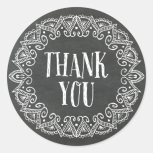 Chalkboard Gypsy Tack Stickers Runt Klistermärke