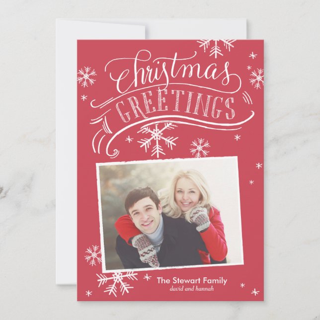 Chalkboard Hälsning Collection Inbjudningar (Framsida)