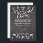 Chalkboard Handflatan Träd Beach Wedding Inbjudningar<br><div class="desc">Firar ungdom på kusten med den här brinnande handflatan träd med en skiss på en svart tavla med vitt kritutseende. Underbar för en rustisk vintage känner sig på ett strandbröllop. Design Copyright © CustomInvitesOnline.com</div>