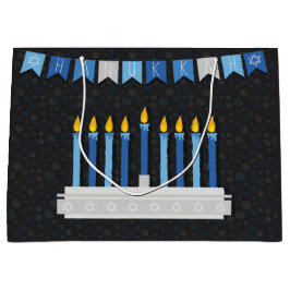 Chalkboard Hanukkah Snöflingor