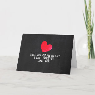 Chalkboard Heart, Alla hjärtans dag Kort