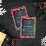 Chalkboard Helgdag Quilt Party-inbjudan Inbjudningar<br><div class="desc">Den här inbjudan till chic av avslappnad är perfekt för alla helgdag tillfälle. Varje punkt är helt anpassade att säga precis vad du vill. Underbar för en jul Party,  Helgdag,  gift Exchange eller Helgdag Tea.</div>