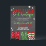 Chalkboard Helgdag Sock Exchange jul Party Inbjudningar<br><div class="desc">Julgruppsinbjudan till Helgdag Sock Exchange</div>