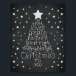 Chalkboard jul Hand Lettered Kärlek Joy Peace Poster<br><div class="desc">Bygg upp ditt hem för helgdagarna med den här vackra vintagen svarta krita i stil-julen - Den moderna Julgran-designen med handsbokstäver innehåller ord: glädje ・ kärlek ・ fred ・ tro på tyst natt ・ glädje och ljus ・ jul till dig Original-hantering av internationell artist, JoDitt Williams. ・ ・ Se mer...</div>