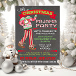 Chalkboard-julinbjudan till Pajama-partiet Inbjudningar<br><div class="desc">Pajamakapartiet Chalkboard jul bjuder in Toppen söt för Helgdagarna,  den här partyet är för vuxnor eller barn som har ett pajamatema. Har julpj:s och renens tofflor,  roligt typsnitt och banderoller på en schalkboard-bakgrund. Ett exempel på hand plockade är McBooboos.</div>