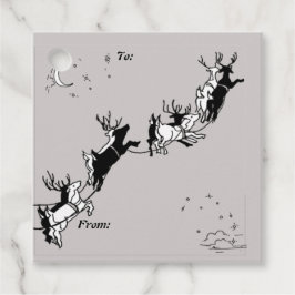 Chalkboard-julprydern Napkins Gåvor Etiketter