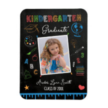Chalkboard Kindergarten Studenten Magnet
