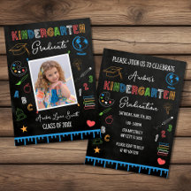 Chalkboard Kindergarten Studenten Photo
