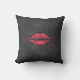 Chalkboard Läppar Pillow Kudde