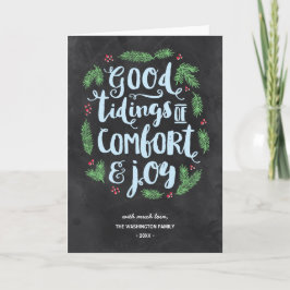 Chalkboard Lettering | Helgdag utan fotomappning Helgkort