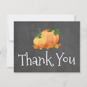 Chalkboard Little Pumpkin - tackkort