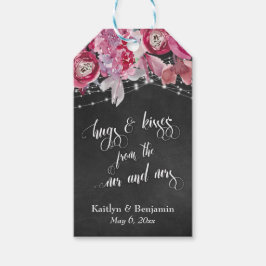Chalkboard Ljus Flowers Hugs & Kisses från USA Presentetikett