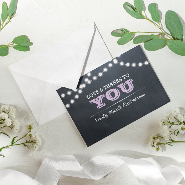 Chalkboard Ljus Lilac Confirmation Tack (Skapare uppladdad)