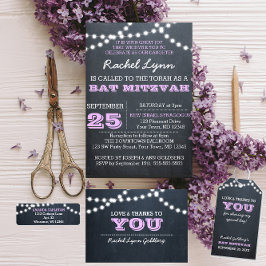 Chalkboard Ljus Lilac Personlig Returadress Etikett
