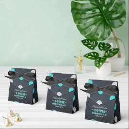 Chalkboard Ljus Teal 16:e födelsedag Presentaskar