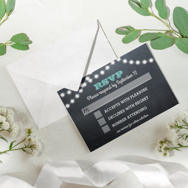 Chalkboard Ljus Teal Bat mitzvah Entree OSA (Skapare uppladdad)
