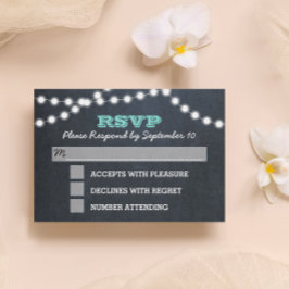 Chalkboard Ljus Teal Bat mitzvah OSA kort