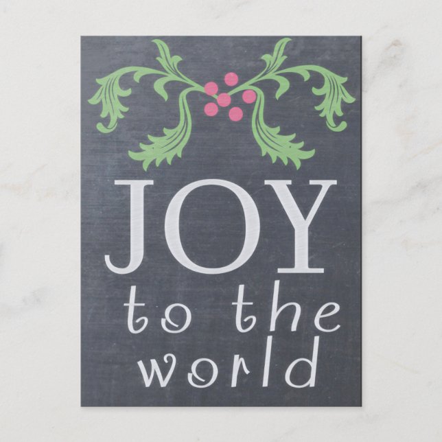 CHALKBOARD LOOK-Julkort Helg Vykort (Framsida)