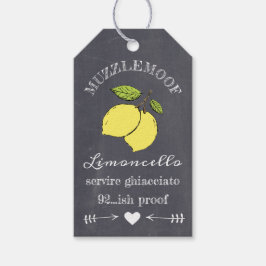 Chalkboard look Limoncello Flaska hängMärkre | Presentetikett