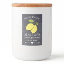 Chalkboard look Limoncello Small Flaska-etikett |