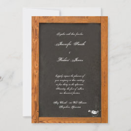 Chalkboard Love Bird Wedding bjudande Inbjudningar