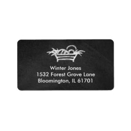 Chalkboard Manger Adressetikett