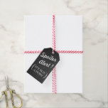 Chalkboard-Märkre för julklapp - skal | Förpacknin Presentetikett<br><div class="desc">Bakgrund med handritade kritgåvor och snö lustiga märkre med helgdag för "Spoiler Alert".</div>