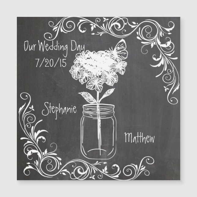 CHALKBOARD MASON BURK GARDEN WEDDING (Framsida)