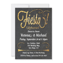 Chalkboard Mexican Fiesta Rehearsal Dinner