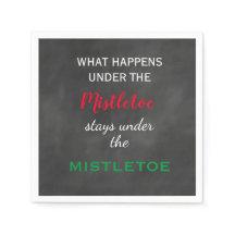 Chalkboard Mistletoe Helgdag