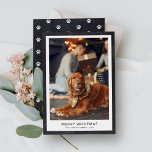 Chalkboard Modern Minimal Merry Woofmas Julkort<br><div class="desc">Chalkboard Modern Minimal Merry Woofmas-Helgdag Card</div>