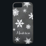 Chalkboard Monogram iPhone 7 Fodral<br><div class="desc">Ett rostiskt monogram eller namn accentuerar den här chalkboard iPhone 7 fodral.</div>