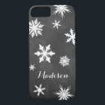 Chalkboard Monogram iPhone 7 Fodral<br><div class="desc">Ett rostiskt monogram eller namn accentuerar den här chalkboard iPhone 7 fodral.</div>