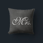 Chalkboard Mrs Pillow Kudde<br><div class="desc">Finare-typen på en illustrerad bakgrund på en kalkbräda accentuerar den här kudden för bord, soffa eller säng från hjärtat. Den samordnande kollegan Cushion finns också tillgänglig. Om du vill ändra färg: klicka på knappen "anpassa", klicka på textraden om du vill ändra den på högerna, klicka på korallrektangeln ovanför och välj...</div>
