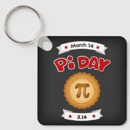 Chalkboard National Pi Day, 14 mars Nyckelring