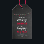 Chalkboard och Ljus God jul Presentetikett<br><div class="desc">Redot för designmall för Chalkboard God jul och Gott nytt år Photo Helgdag gör att du kan lägga till egna uppgifter. Om du vill ändra färg eller typsnittet för texten klickar du på anpassa ytterligare i slutet av mallen.</div>