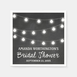 Chalkboard och Ljus Rustic Möhippa Napkins Pappersservett