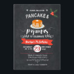 Chalkboard Pancake och Pajamas Birthday bjudande Inbjudningar<br><div class="desc">Chalkboard Pancake och Pajamas Birthday bjudande</div>